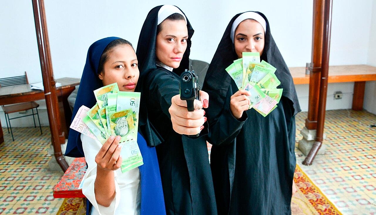 Horny Latina Nuns With Guns Fuck Cartel Boss For Money To Run Their Church Cute, Latina