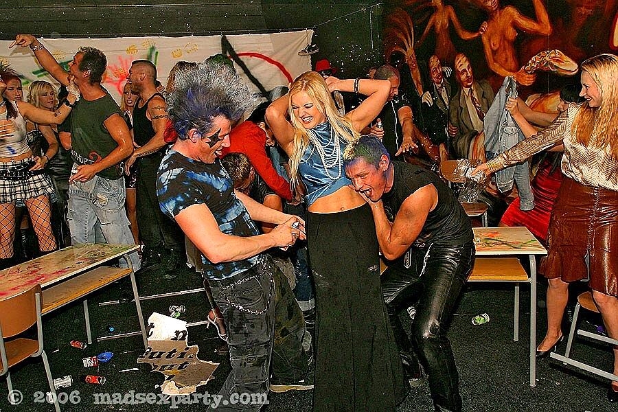 Drunk peoples with a fuck the world attitude get involved in group sex action, Ashley Robbins